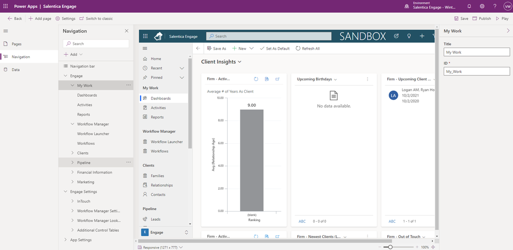 Model Driven Apps in Salentica Engage